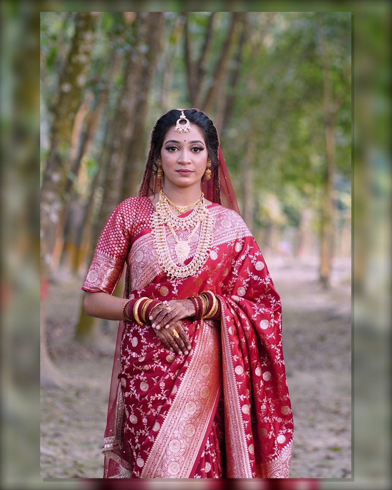 Rani Saundarya Red Katan Silk Saree