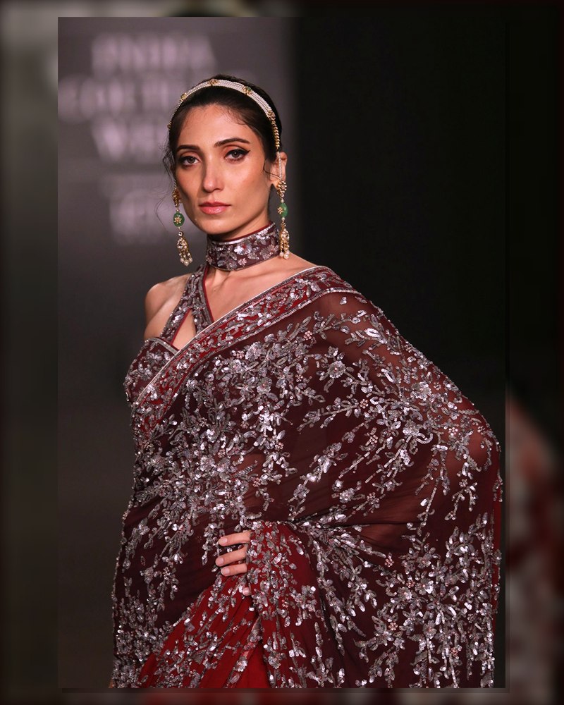 Roohani Red Designer Saree